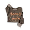 Ophelias Autumn Pumpkin Sweatshirt, mineral brown-front