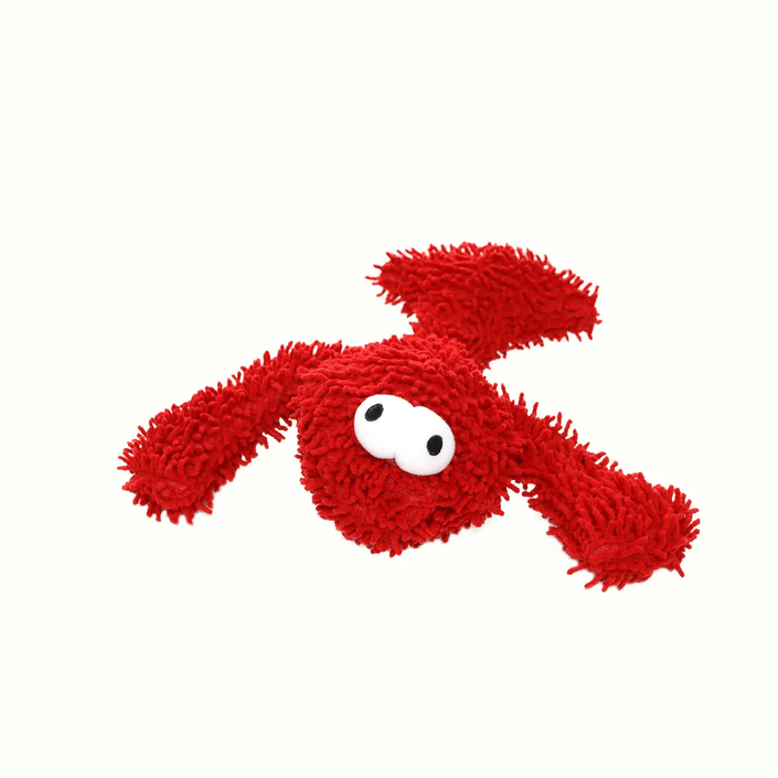 Mighty Microfiber Ball Med Lobster, Durable, Squeaky Dog Toy