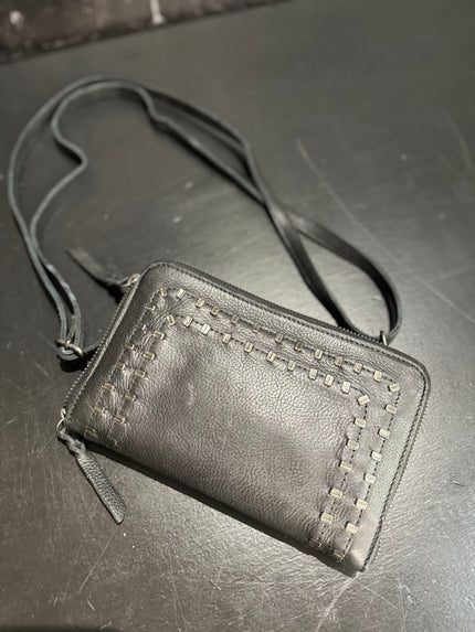 Grant Studded Zip All Around Wallet black