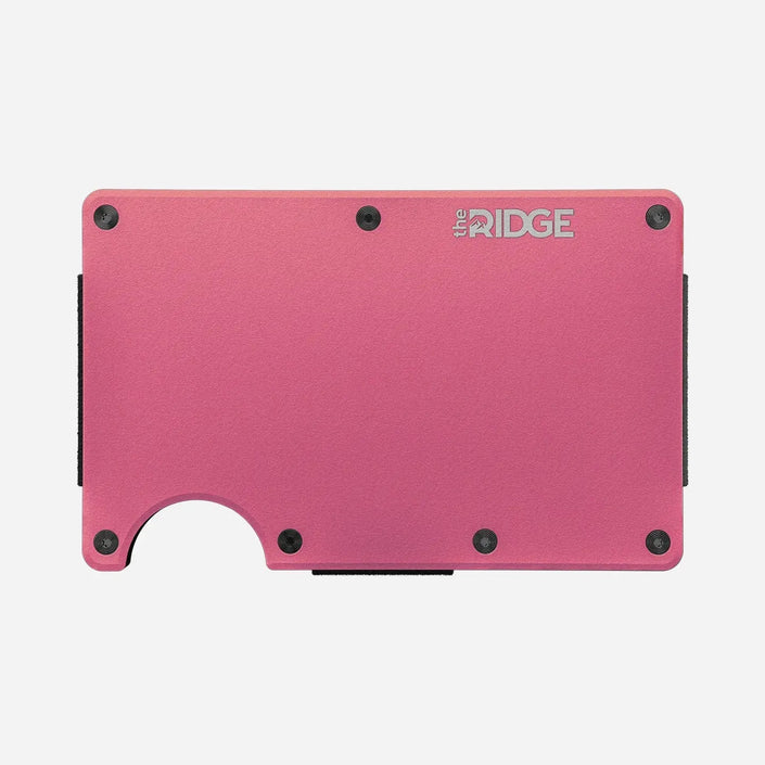 Ridge Wallet | Flamingo Pink-Money Clip