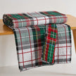 Spencer Plaid Quilted Throw Green