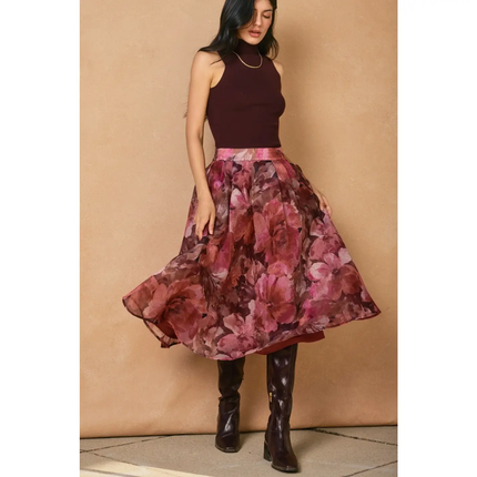 Midi/Maxi Woven Skirt front