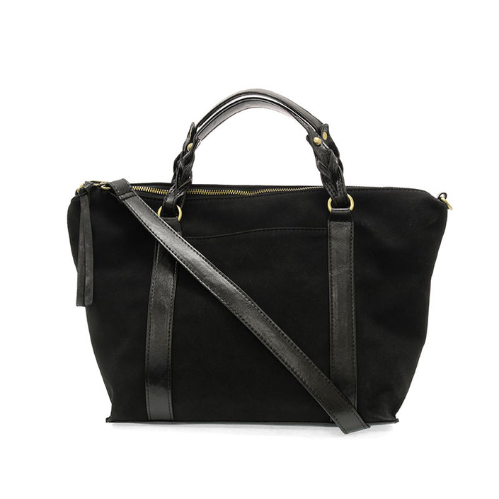 Mabel Faux Suede Tote black