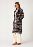 Bohemian Chevron Button Front Knit