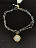 Gunmetal Gold Coin and Chain NW-24-20