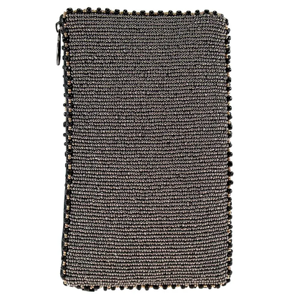 Bee Awesome Beaded Bumble Bees Crossbody Phone Bag