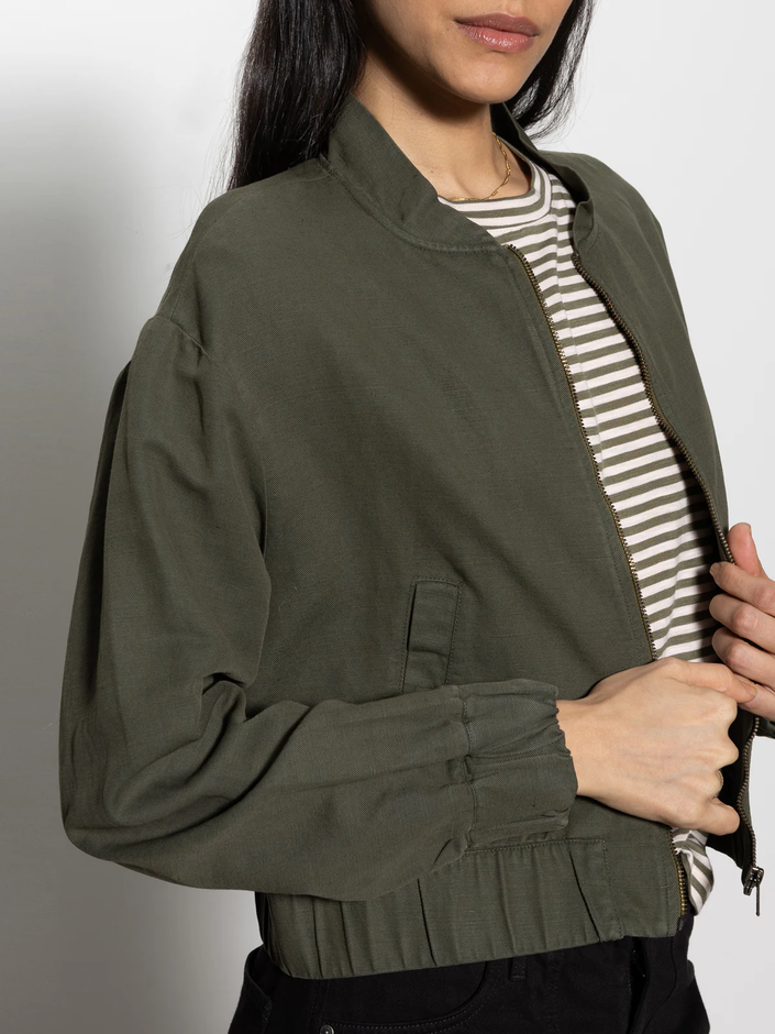 LINEN BOMBER side