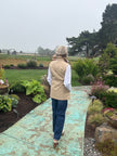 Sleeveless Double-Breasted Trench Vest