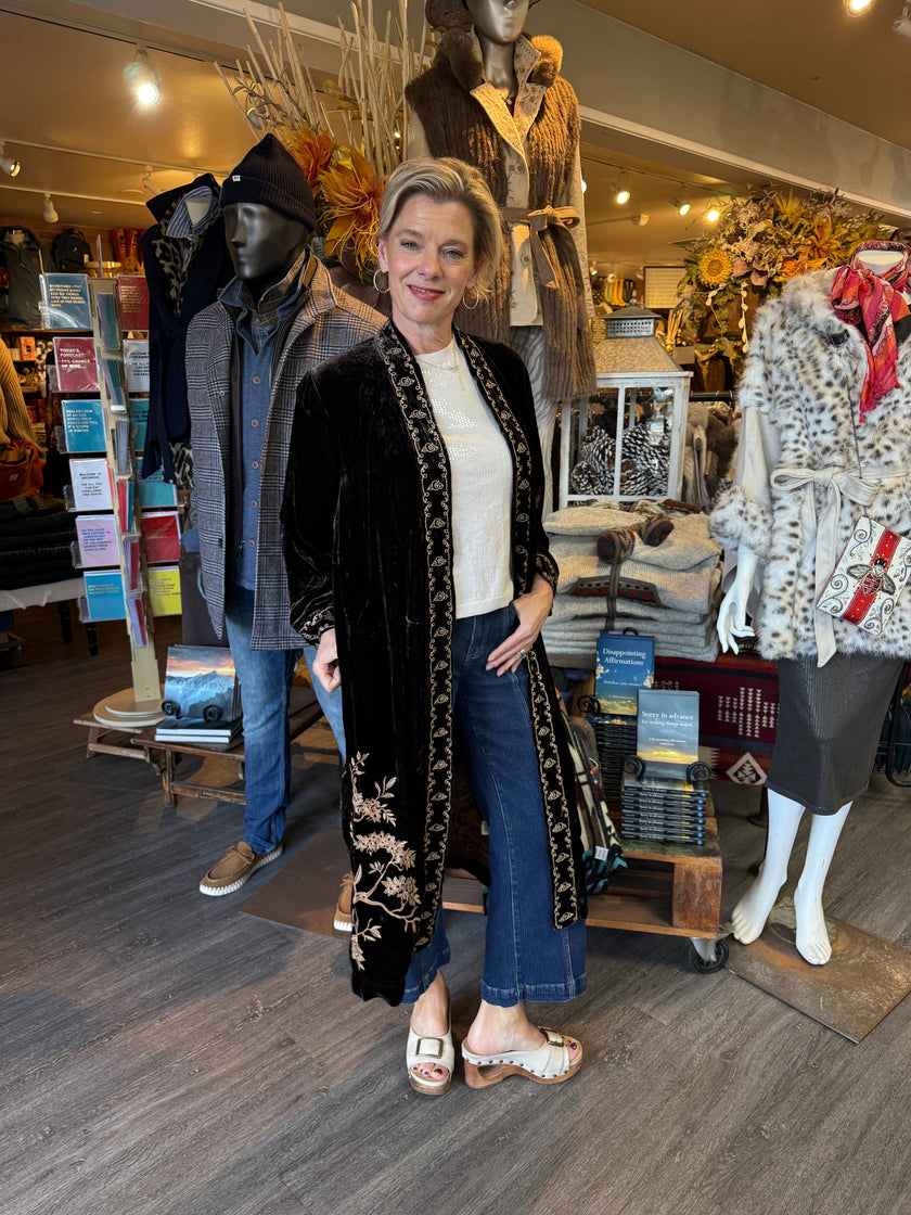 Johnny was Molly Velvet Kimono Coat