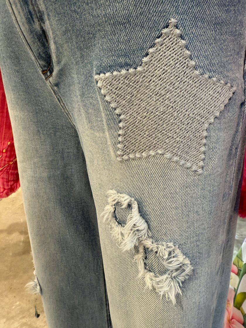 Fatima Pant patch close up