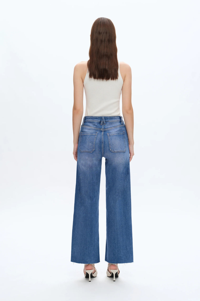 High Rise Ankle Straight Adjustable W.B Jeans