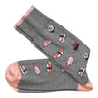 Gray Sushi Johnston & Murphy Novelty Socks