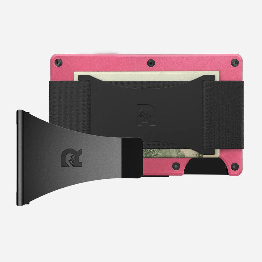 Ridge Wallet | Flamingo Pink-Money Clip