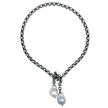 133-01-S | Turkish Petite Lariat Choker (White/Silver)