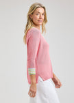 Jackie  Contrast Trim VNeck Sweater