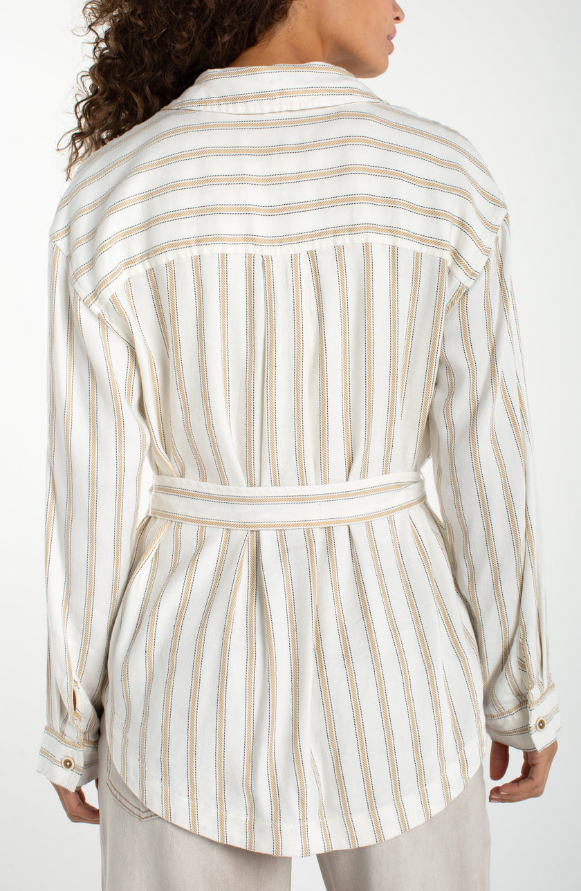 belted shacket