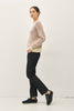 Lightweight Striped Longsleeve Sweater with Acccents