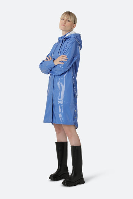 Rain71G - Loose Cut Glossy Rain Coat light regatta