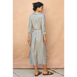 Saltwater Stripe Belted Maxi Shirt Dress