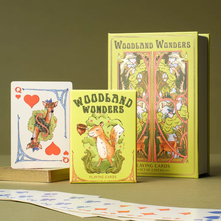 Whimsical Playing Cards Book Box Set