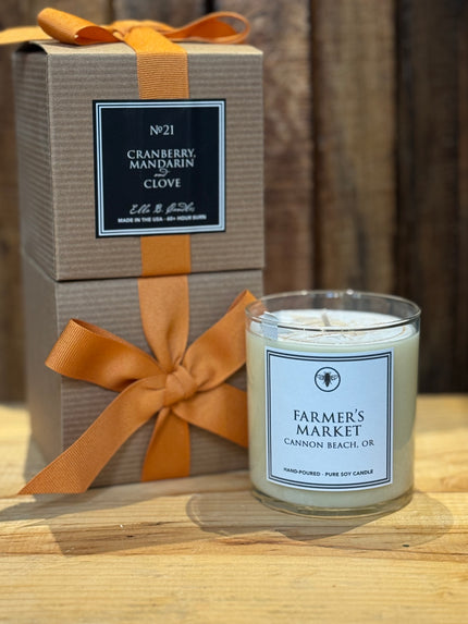 Farmers Market | NO 21 Cranberry, Mandarin, & Clove Large Candle