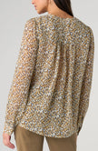 Sharons Lace Up Woven Blouse