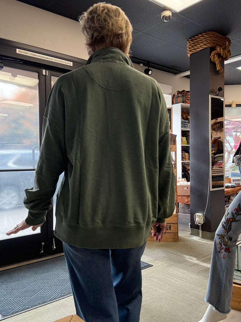 French Terry Quarter Snap Sweatshirt