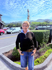 1/2 Zip Waffle Sweater