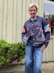 Sailboat Coastal Graphic Cardigan