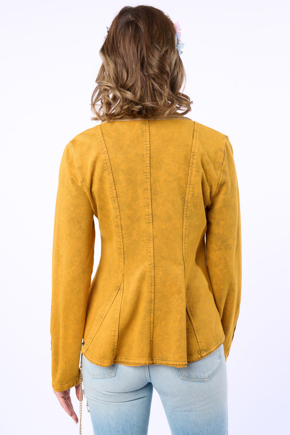JULIET FRENCH TERRY BLAZE rusted olive back