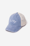 Salty Embroidery Mesh Back Baseball Cap side