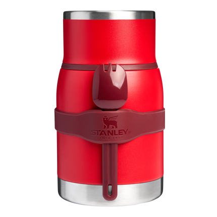 ADVENTURE TO-GO FOOD JAR + SPORK | 24 OZ Chilli red