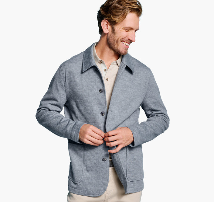 XCFLEX KNIT FULL BUTTON BLAZER