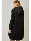 Yvonne Puffer  Quilted Long Hoodie Vest