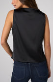 Tania Woven Tank W/ Lace Trim