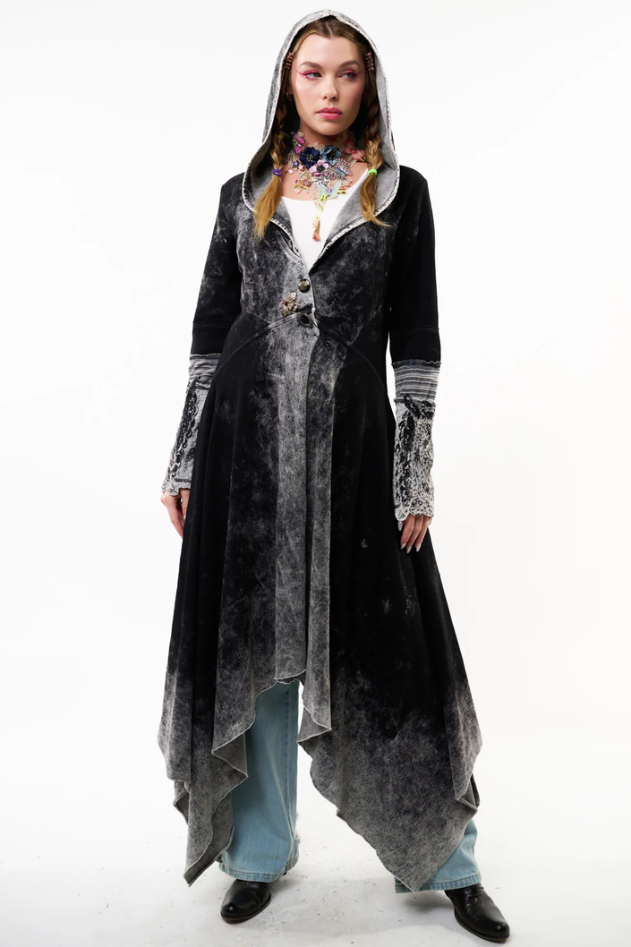 FOREST GODDESS FRENCH TERRY COAT front