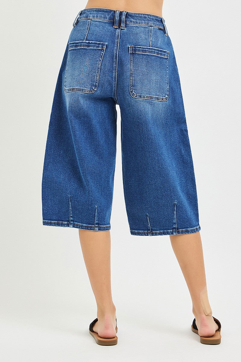 Slouchy Barrel Jorts -Stretchy