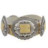 Genuine Suede Concho Belt sand