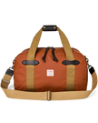 tin cloth small duffle bag rust front
