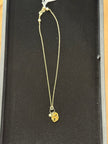 Gold Lock Pendant Necklace nw 25 64