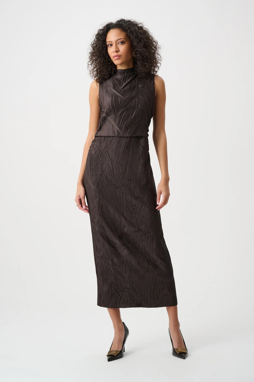 Penny's Pleated Satin Dress