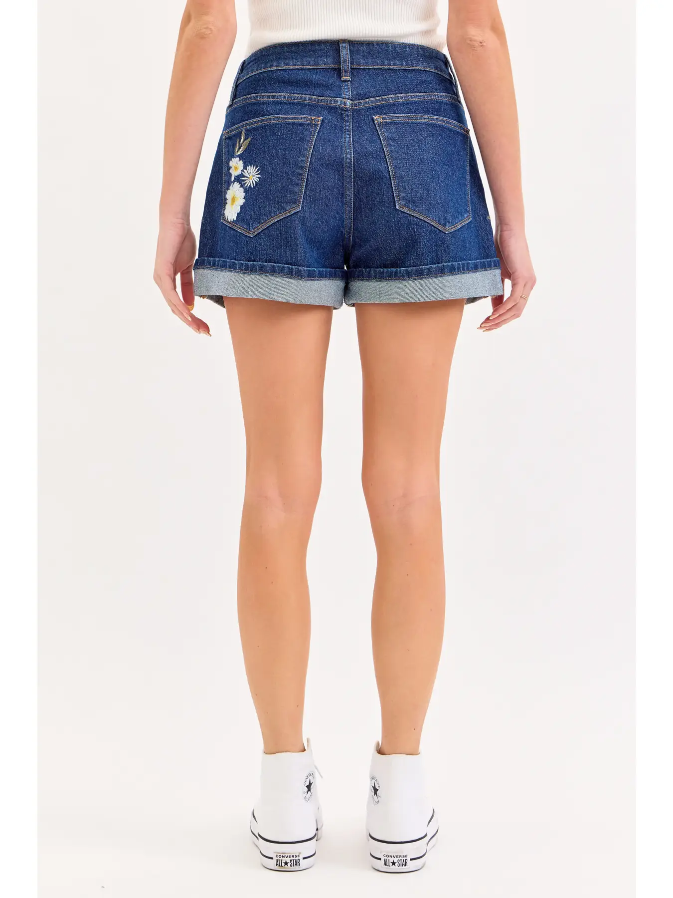 Honey Bee High Rise Shorts-back