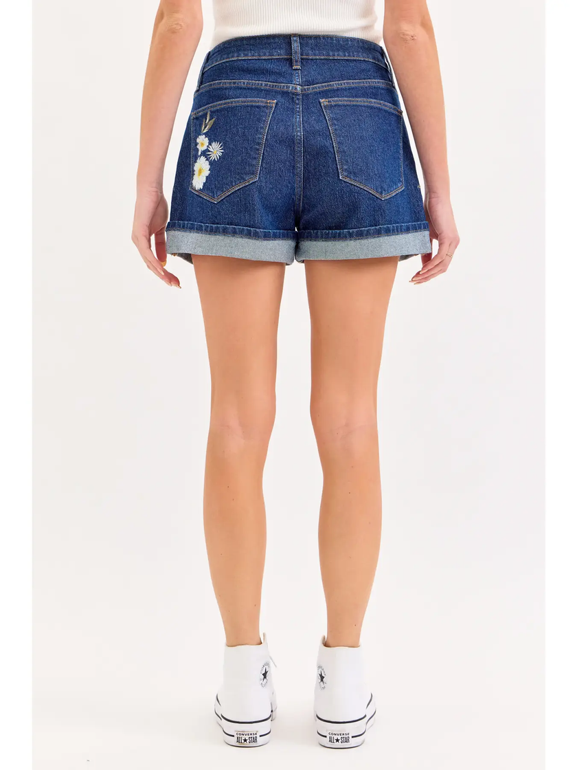 Honey Bee High Rise Shorts-back
