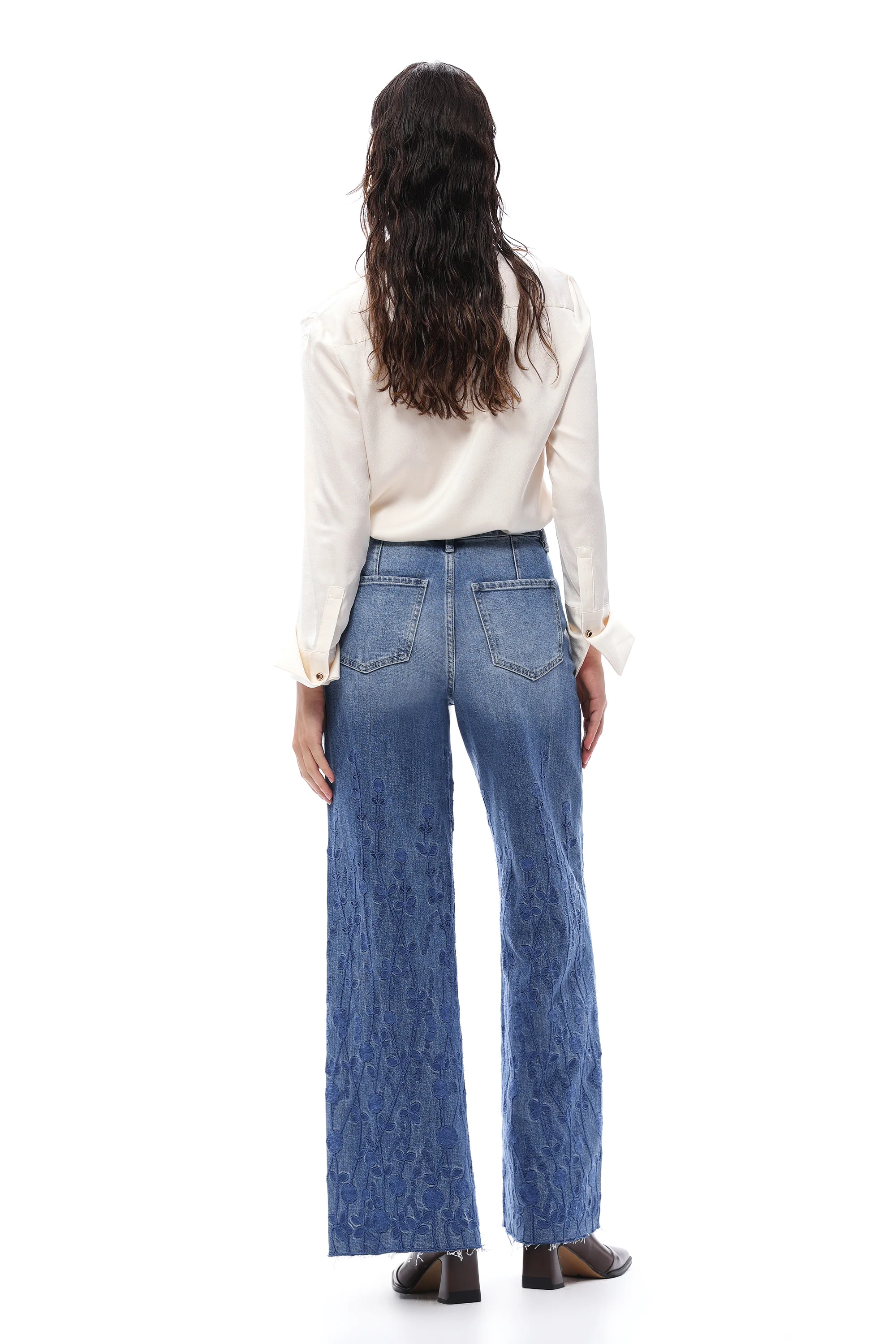 Blue Blossom Wide Leg-back