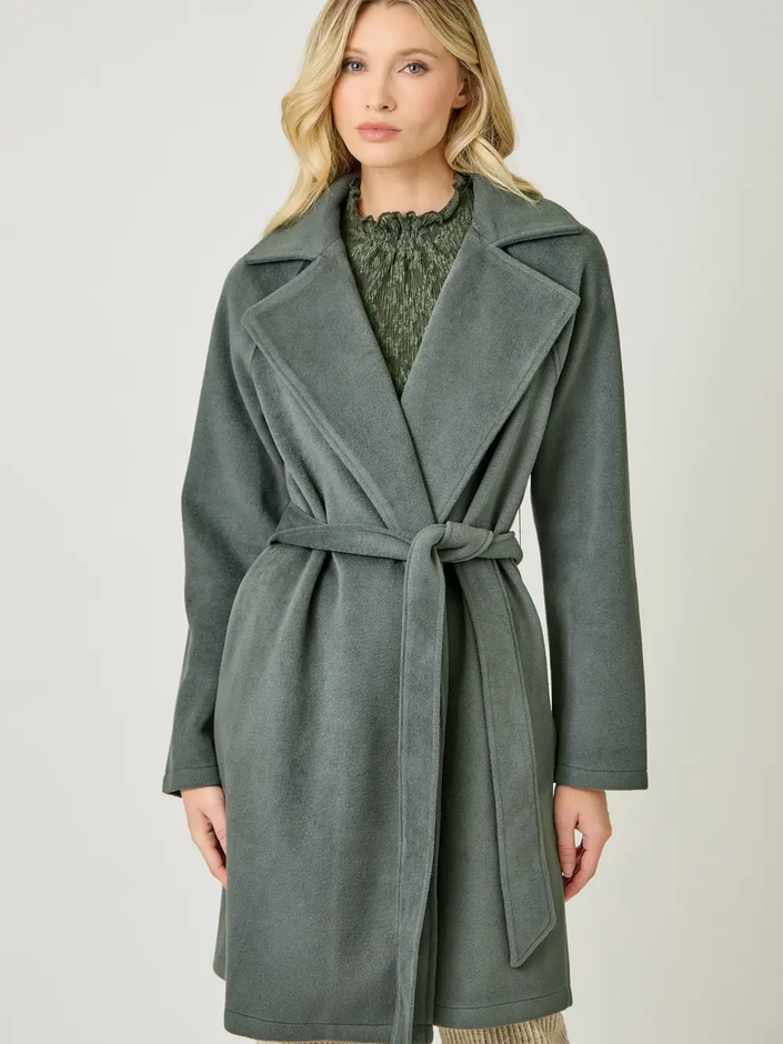 LAPEL COLLAR ROBE COAT