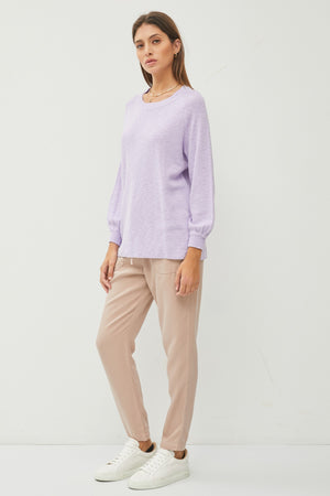 Bailey Basic Sweater lavender
