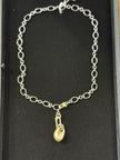 Matte Gold Drop with Silver Chain nw 26 42