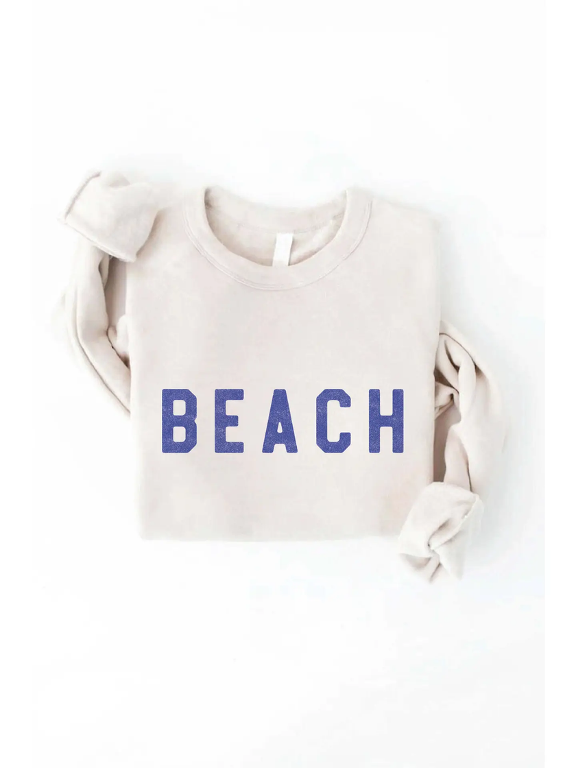 Beach Graphic Sweatshirt heather dust