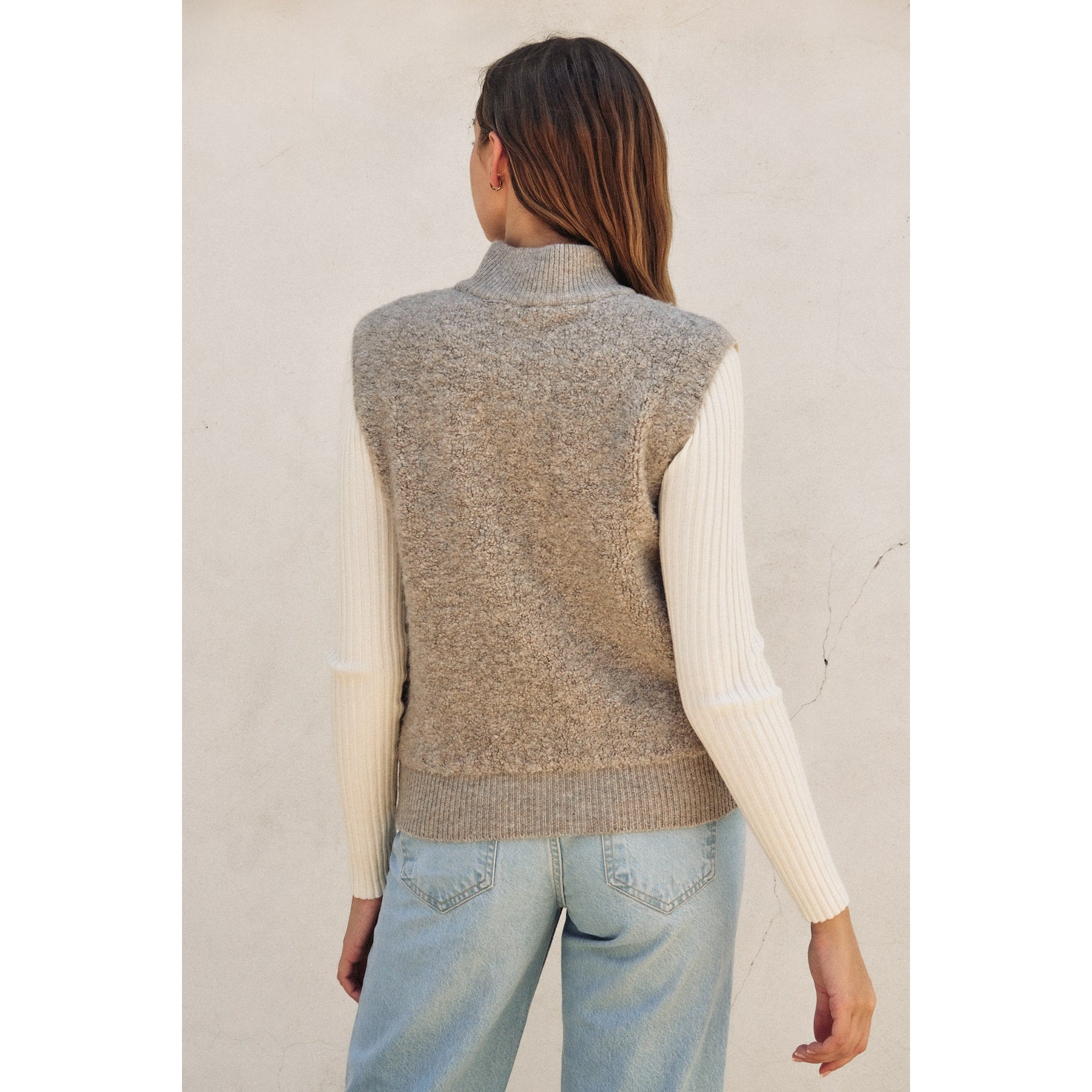 Sherpa & Puff Contrast Vest