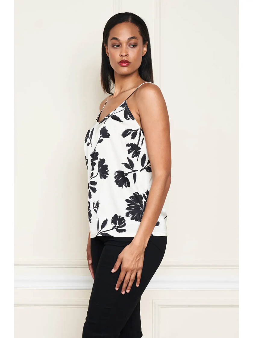 PRINT CAMISOLE ivory floral side